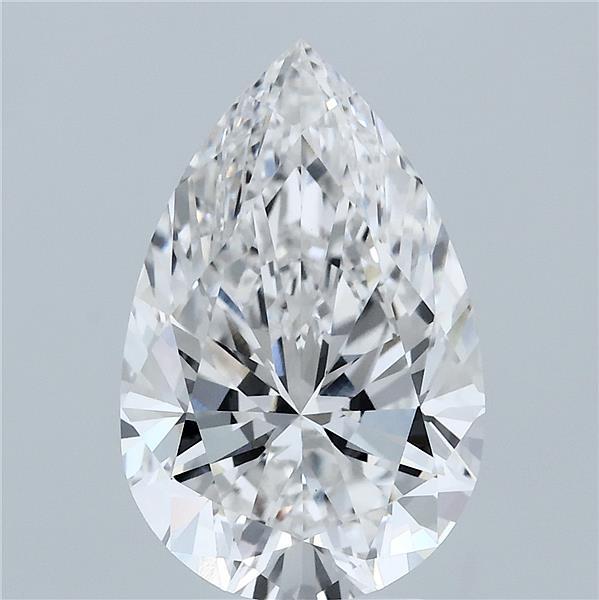 4.22ct Pear F VS1 Lab Created Diamond