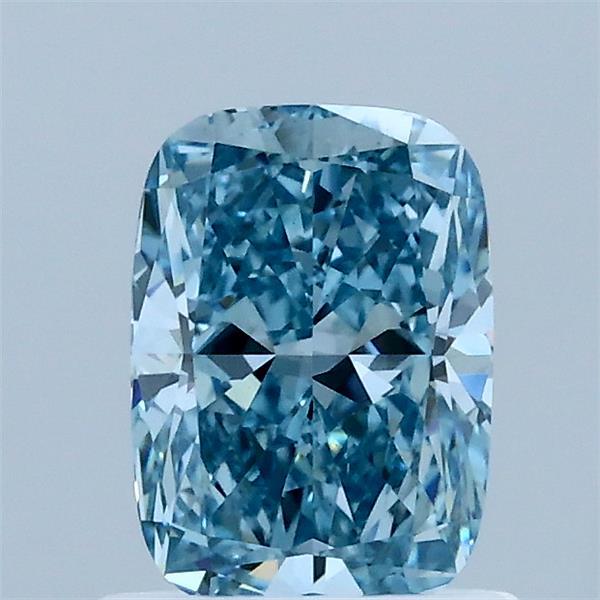 1.07ct Cushion FANCY VIVID BLUE VS1 Lab Created Diamond