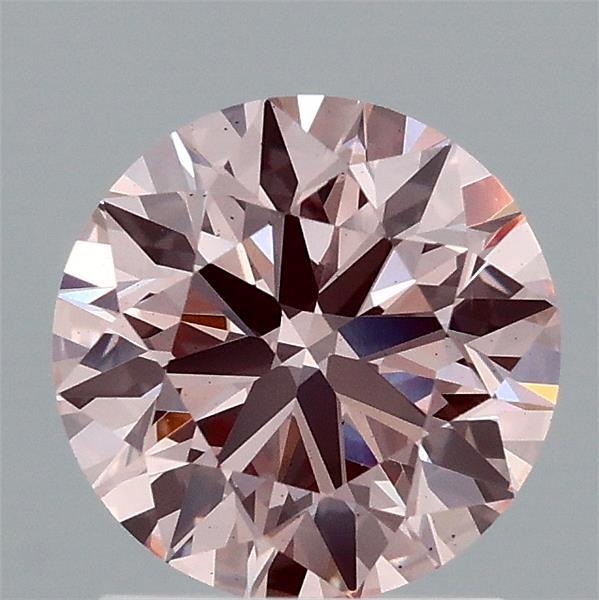 1.52ct Round FANCY INTENSE PINK VS2 Lab Created Diamond