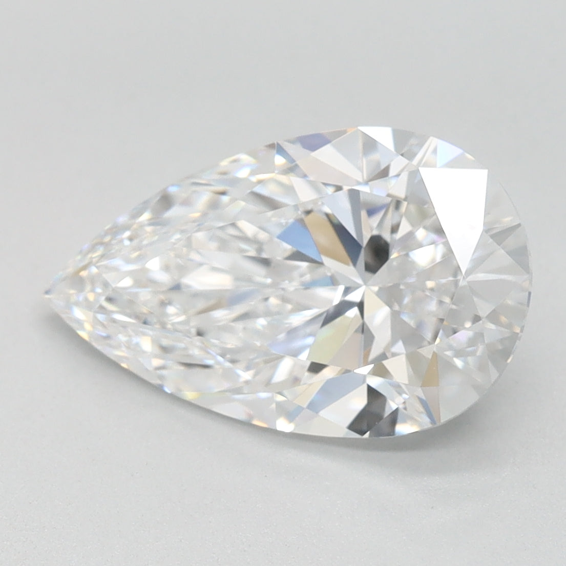 2.2ct Pear D IF Lab Created Diamond
