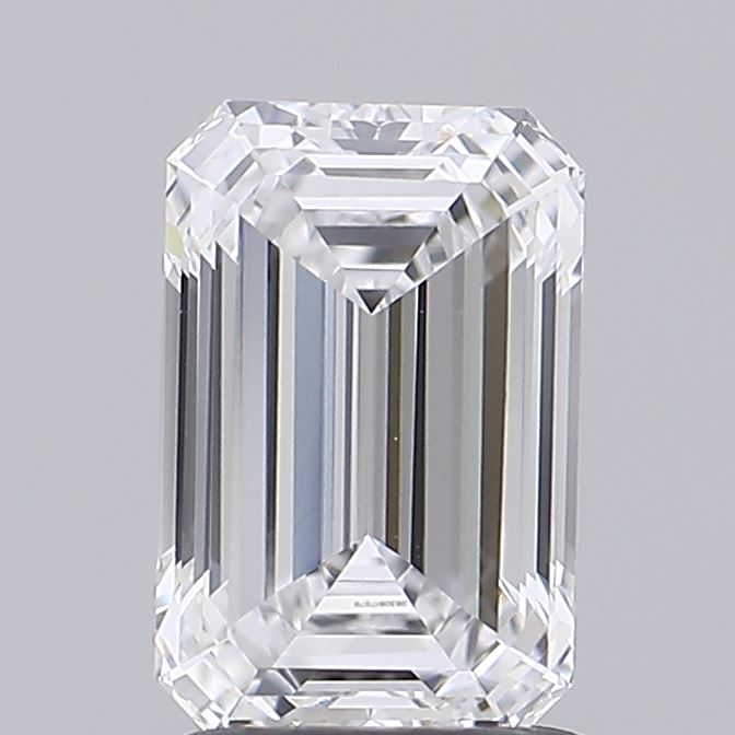 1.6ct Emerald D VVS2 Lab Created Diamond