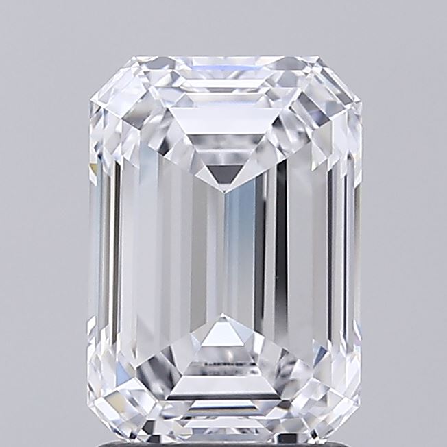 2.05ct Emerald F VVS2 Lab Created Diamond