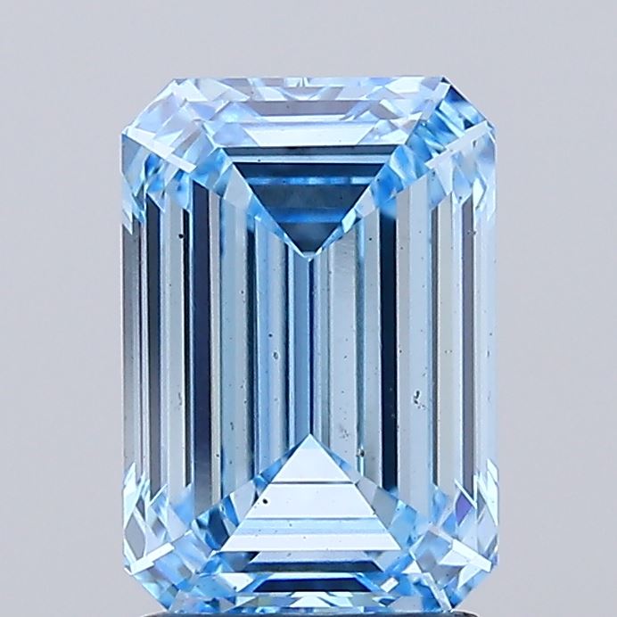 2.12ct Emerald VS2 Lab Created Diamond
