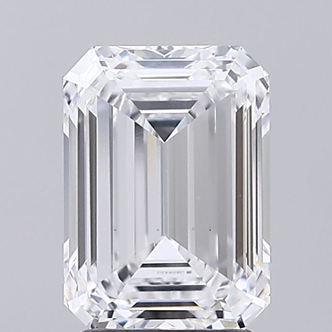 2.72ct Emerald D VVS2 Lab Created Diamond