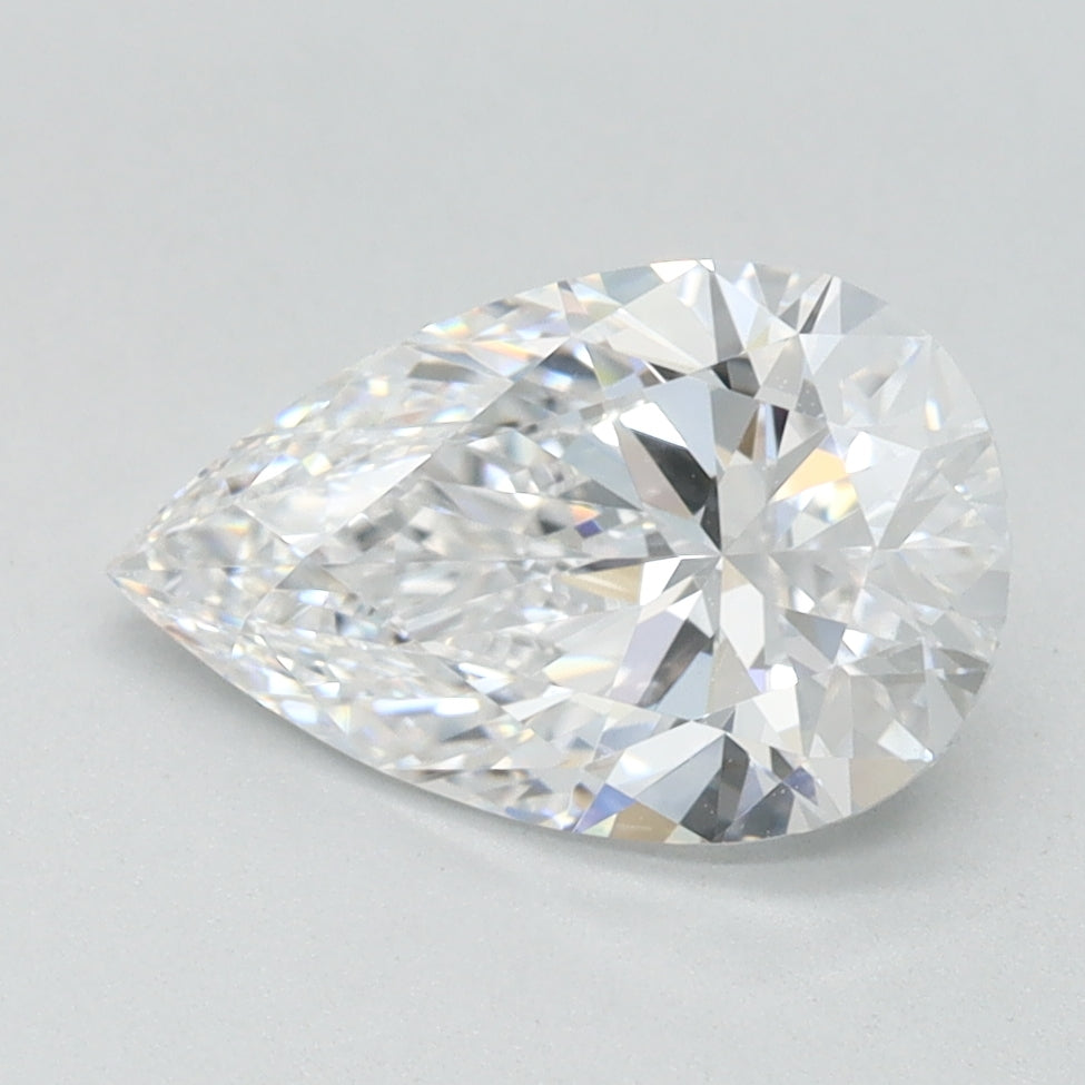 1.34ct Pear D IF Lab Created Diamond