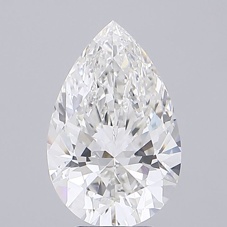 5.03ct Pear F VVS2 Lab Created Diamond