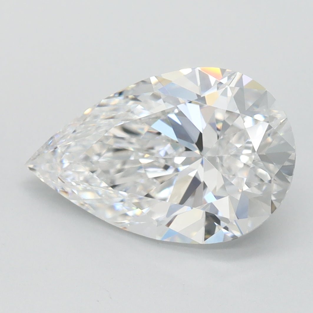 2.02ct Pear D IF Lab Created Diamond