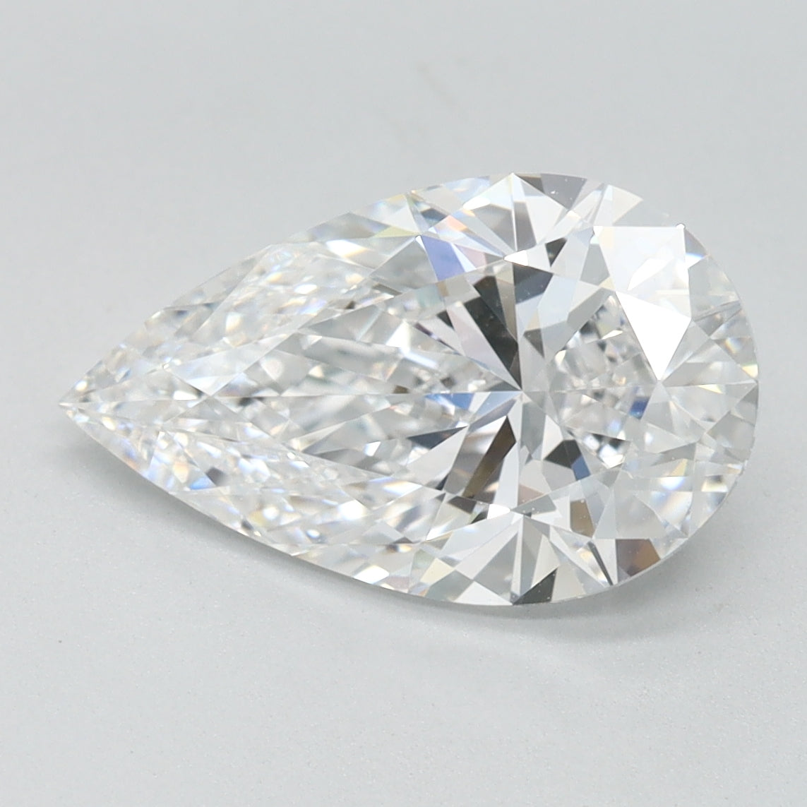 2.11ct Pear D IF Lab Created Diamond