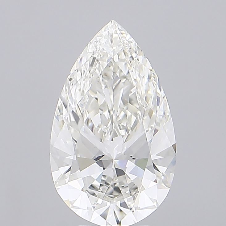 5.05ct Pear G VVS2 Lab Created Diamond