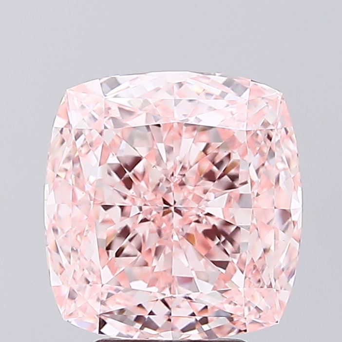 4.22ct Cushion FANCY VIVID PINK VS1 Lab Created Diamond
