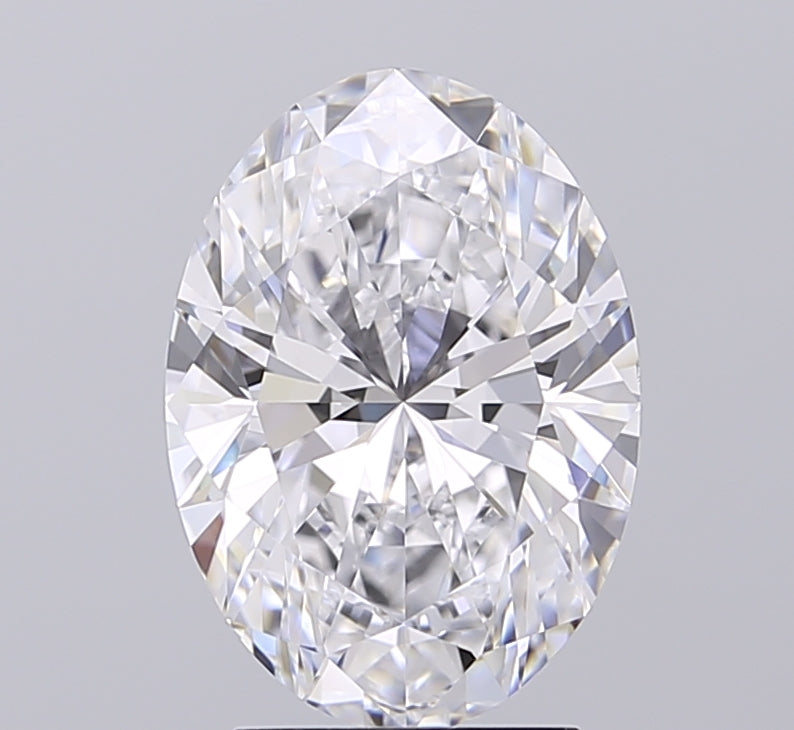 3.01ct Oval D VVS2 Lab Created Diamond