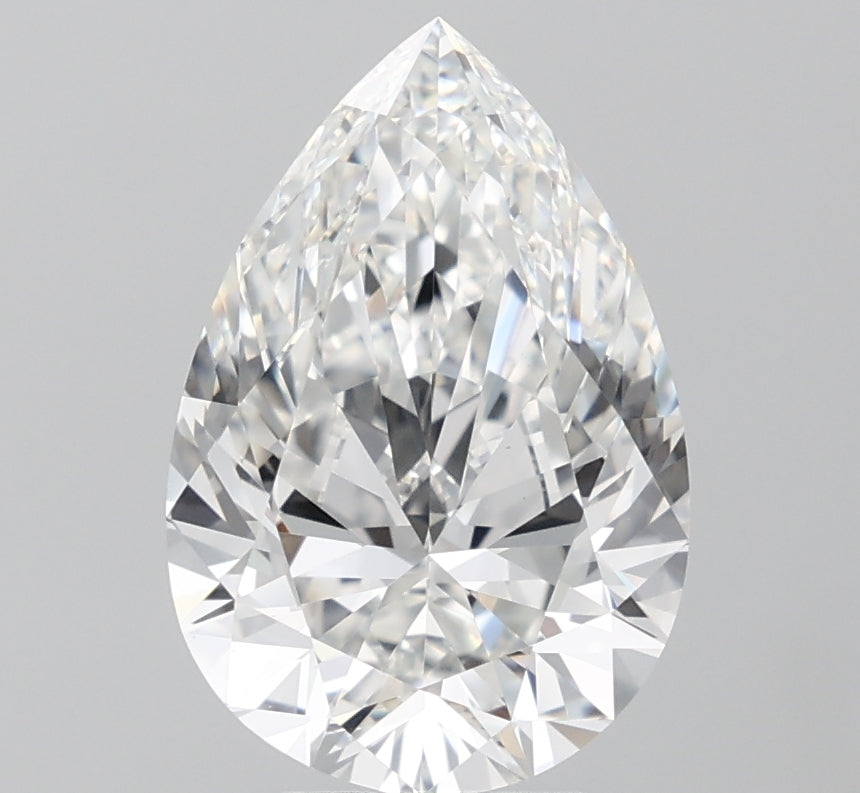 4.01ct Pear F VS1 Lab Created Diamond