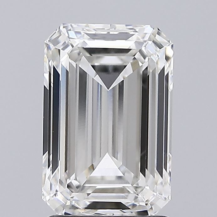 2.03ct Emerald F VVS2 Lab Created Diamond