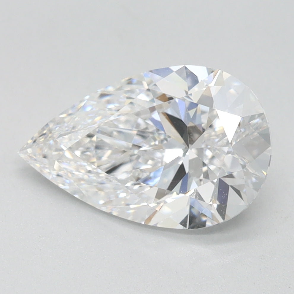 1.61ct Pear D IF Lab Created Diamond