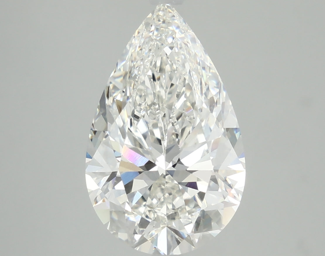 4.09ct Pear G VVS2 Lab Created Diamond