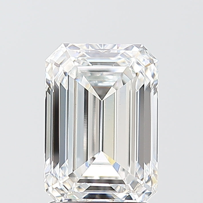 2.1ct Emerald E VVS2 Lab Created Diamond