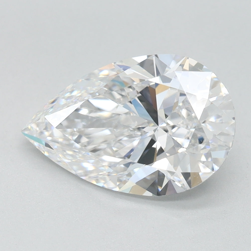 1.67ct Pear D IF Lab Created Diamond