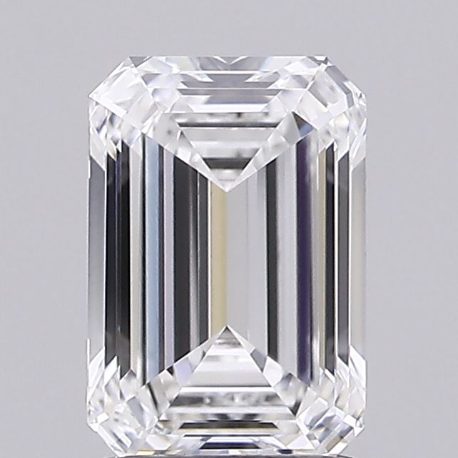 1.54ct Emerald D VVS1 Lab Created Diamond