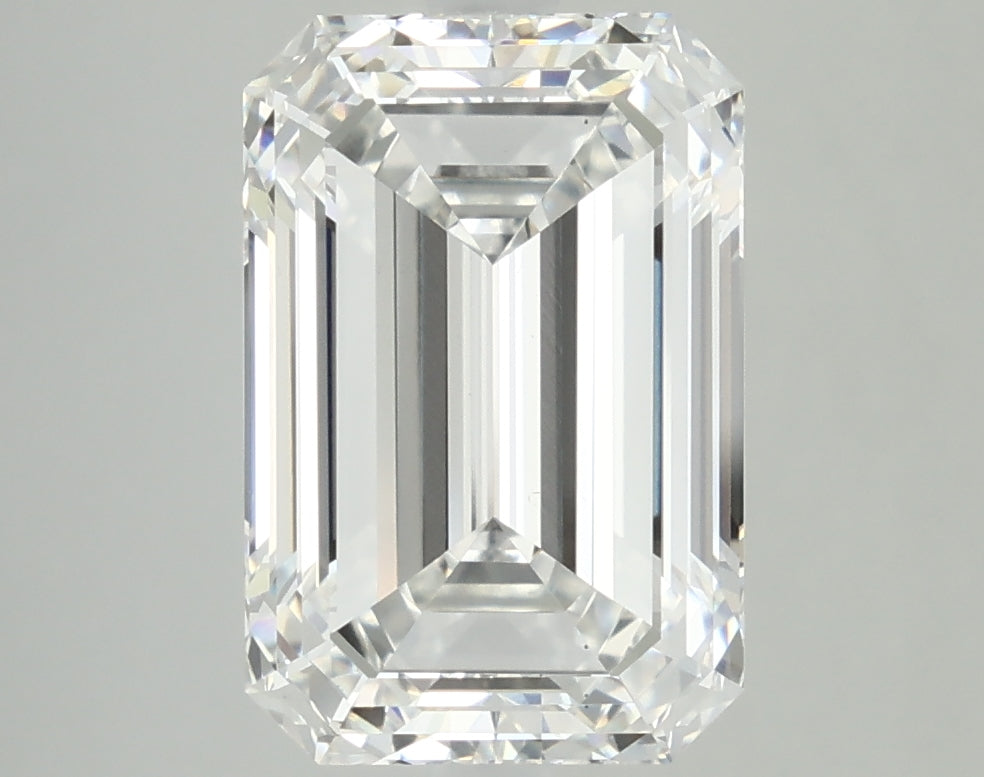 5.26ct Emerald F VS1 Lab Created Diamond