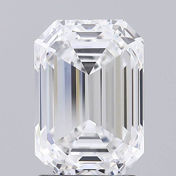 2.44ct Emerald D IF Lab Created Diamond