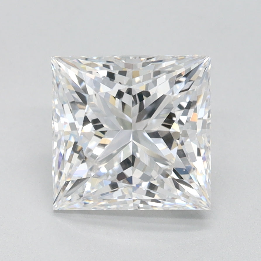 1.62ct Princess D IF Lab Created Diamond
