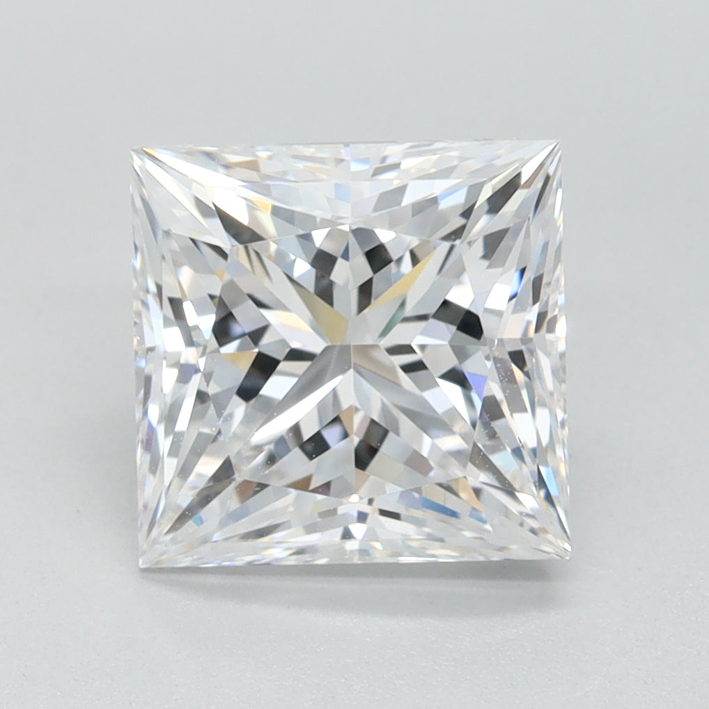 2.42ct Princess D IF Lab Created Diamond