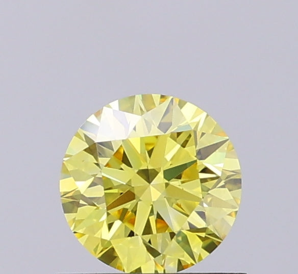 0.71ct Round FANCY VS1 Lab Created Diamond