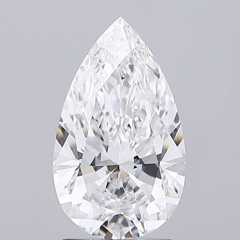 2.03ct Pear E FL Lab Created Diamond