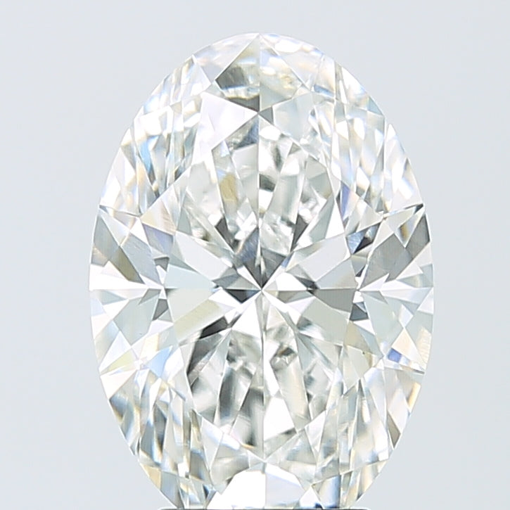 4.05ct Oval F VVS2 Lab Created Diamond