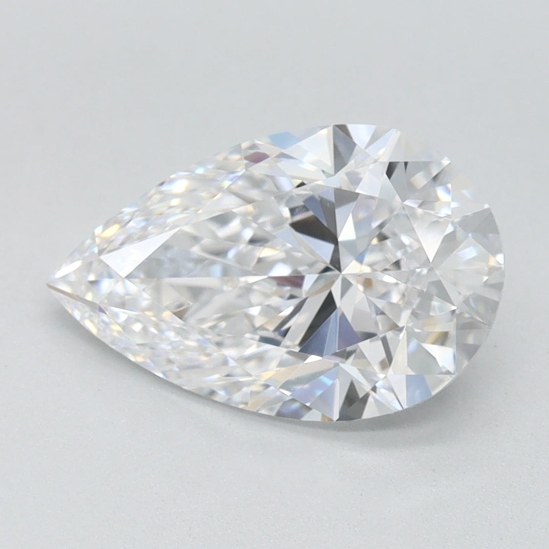 1.8ct Pear D IF Lab Created Diamond