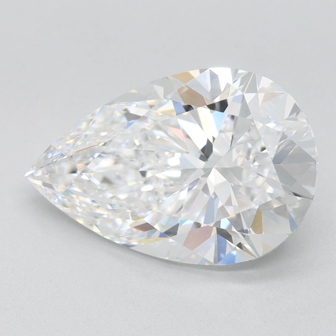 2.43ct Pear D IF Lab Created Diamond