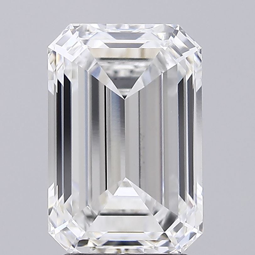3.08ct Emerald F VVS2 Lab Created Diamond
