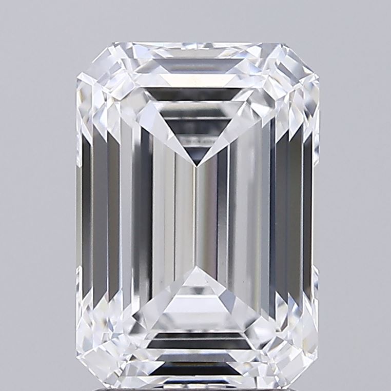 2.7ct Emerald D VVS2 Lab Created Diamond
