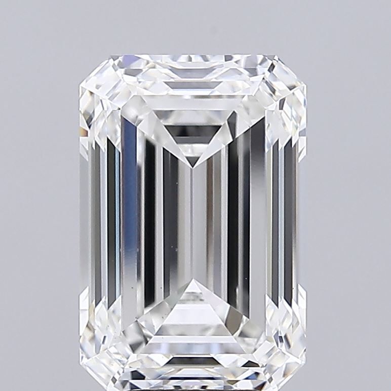 6.23ct Emerald F VS1 Lab Created Diamond
