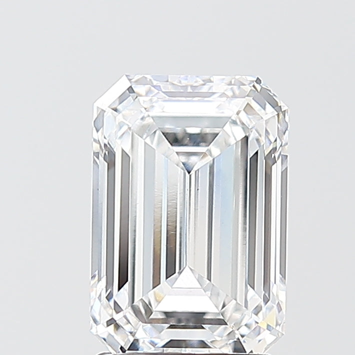 2.07ct Emerald D VVS2 Lab Created Diamond