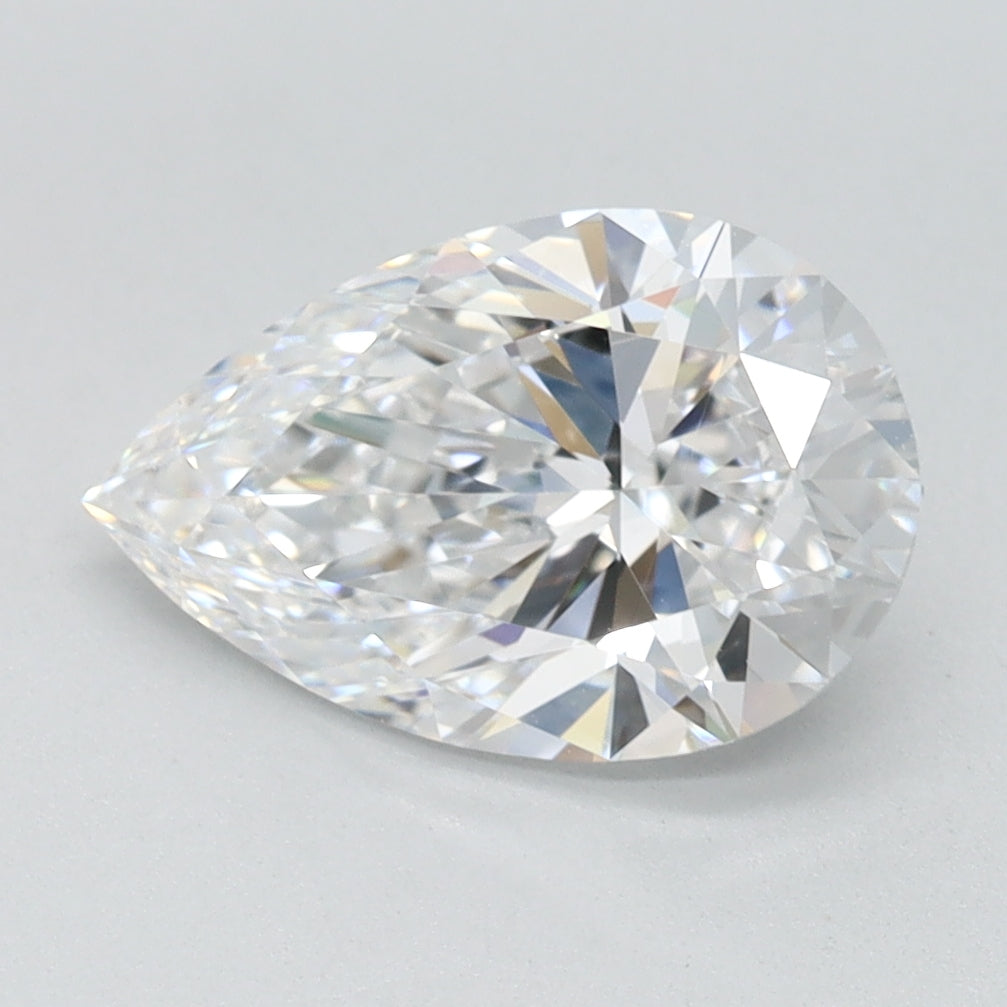 1.57ct Pear D IF Lab Created Diamond
