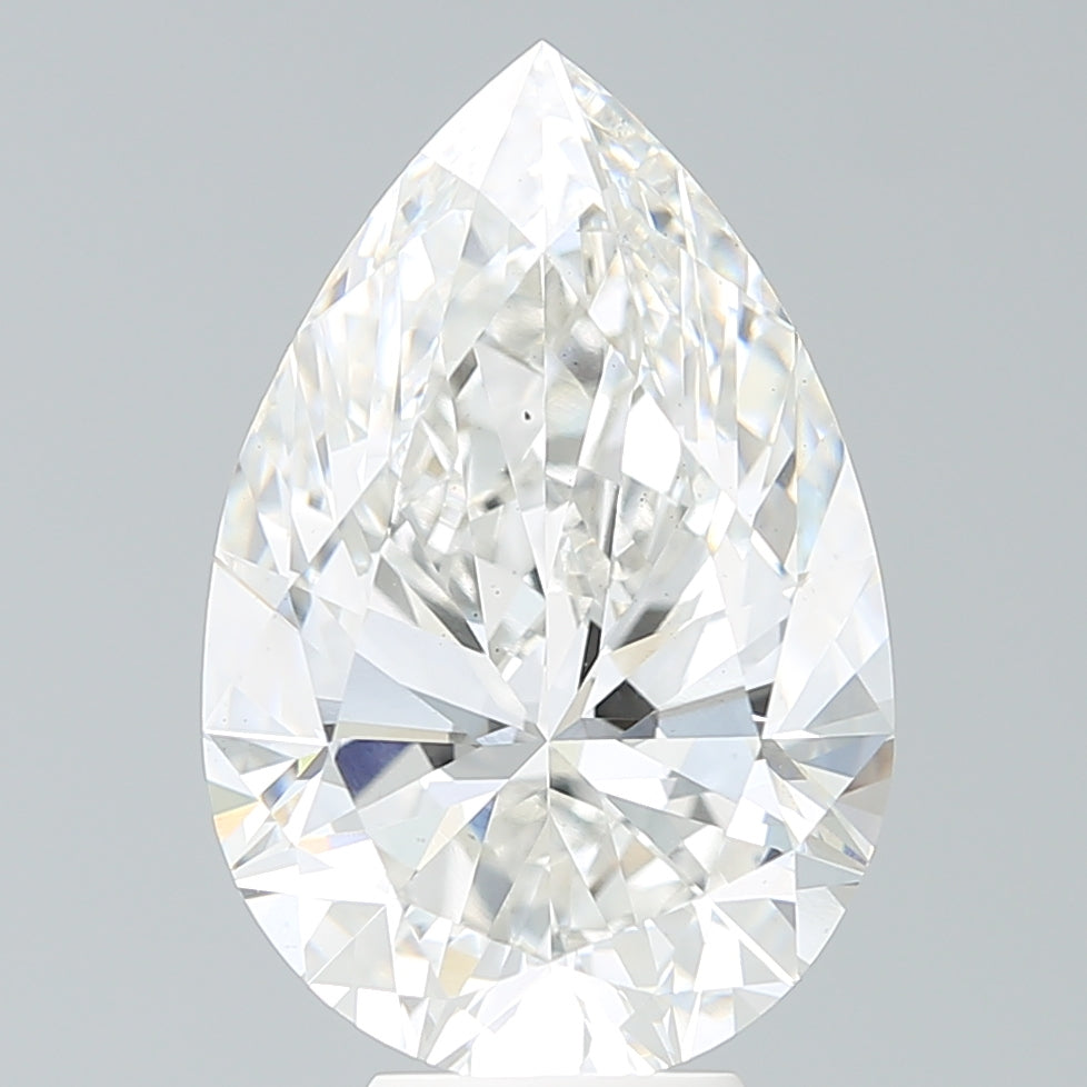 7.6ct Pear G VS2 Lab Created Diamond