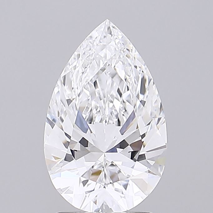 1.96ct Pear D IF Lab Created Diamond