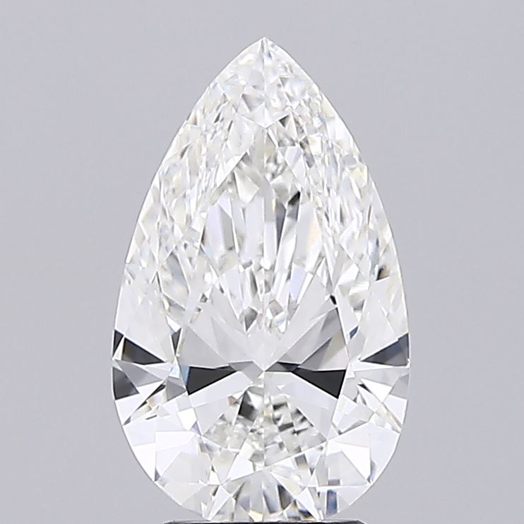 4.08ct Pear F VVS2 Lab Created Diamond