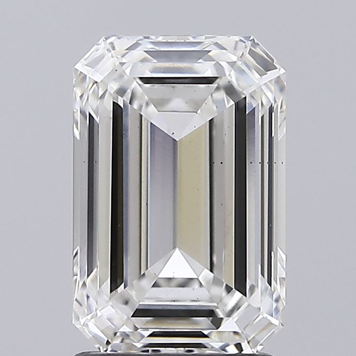 2.06ct Emerald F VS1 Lab Created Diamond