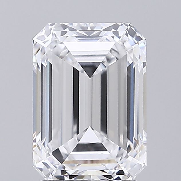 2.36ct Emerald D VVS2 Lab Created Diamond