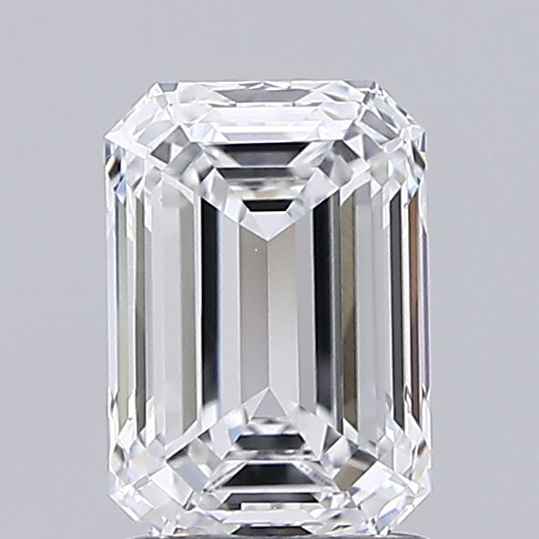 1.58ct Emerald D VVS2 Lab Created Diamond