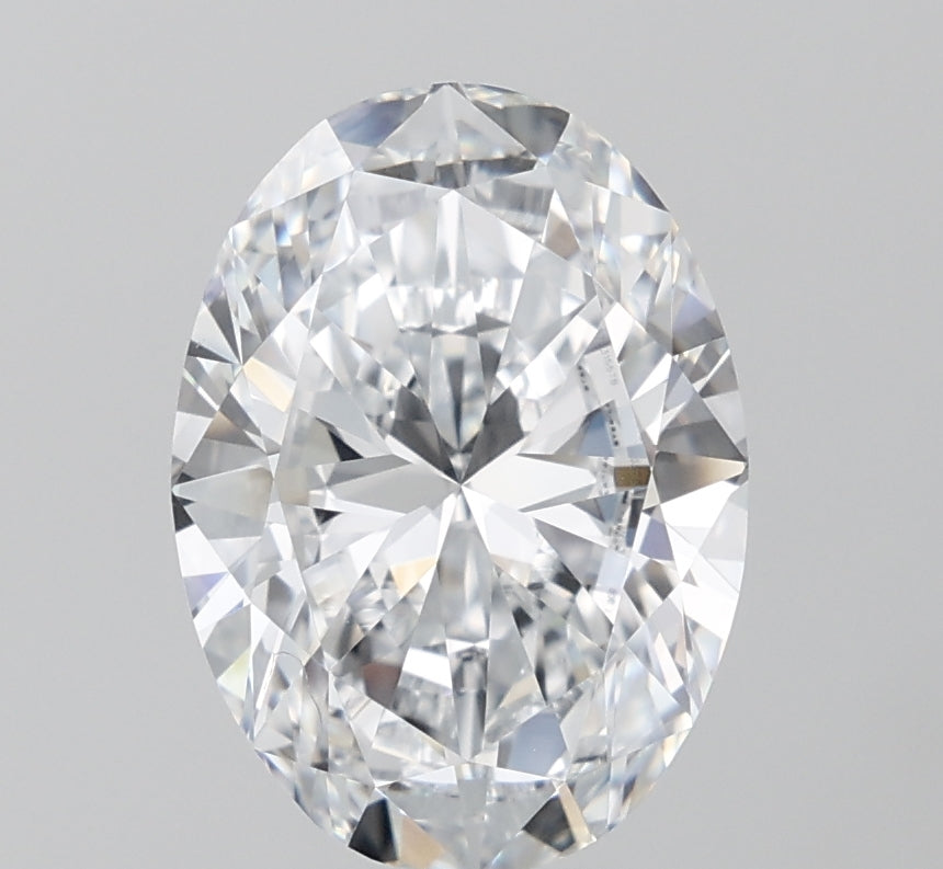 4ct Oval F VVS2 Lab Created Diamond
