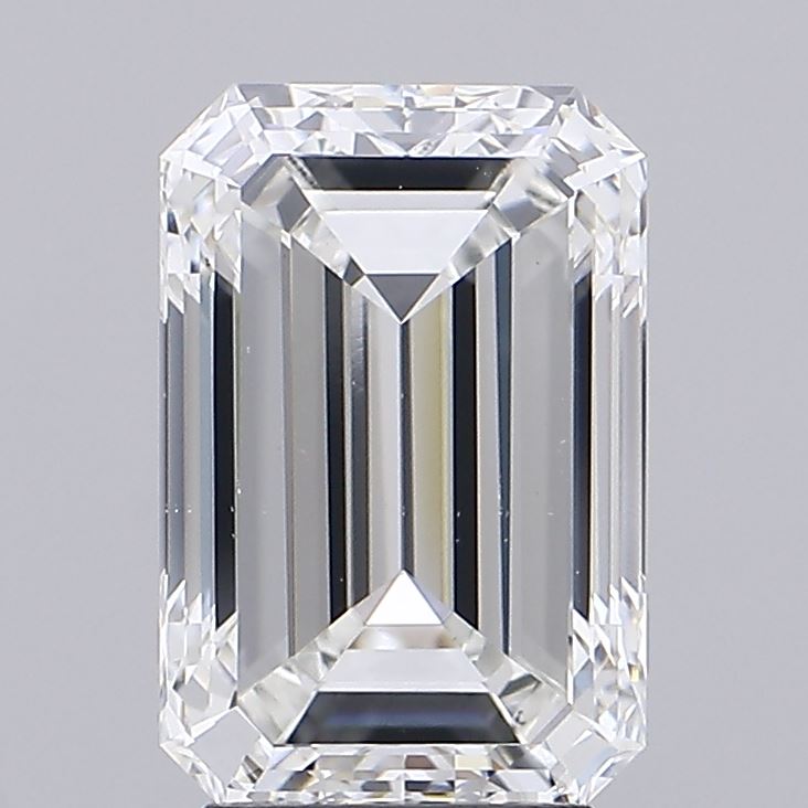 3.9ct Emerald F VS1 Lab Created Diamond