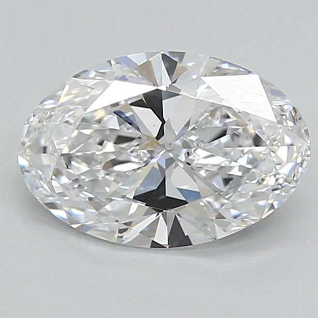 0.91ct Oval D VVS2 Lab Created Diamond