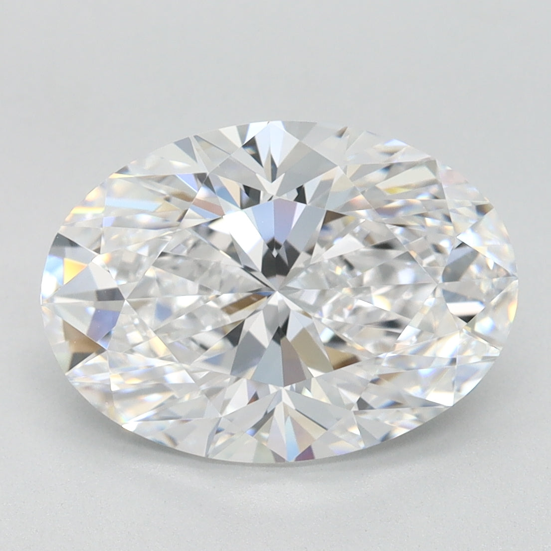 3ct Oval D IF Lab Created Diamond