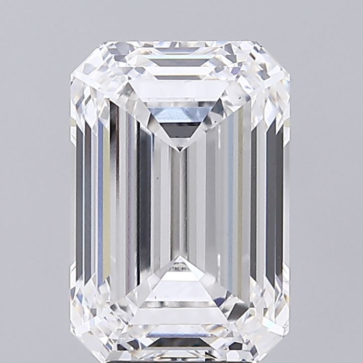 5.06ct Emerald E VVS2 Lab Created Diamond