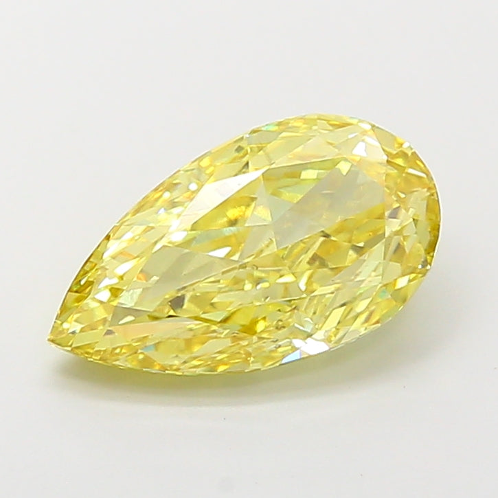 4.03ct Pear FANCY INTENSE YELLOW VS1 Lab Created Diamond