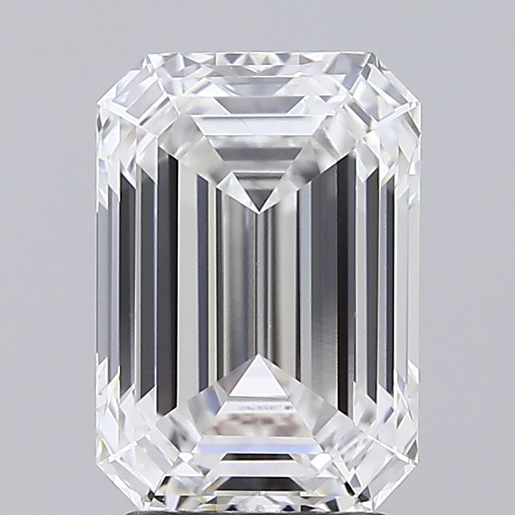 2.85ct Emerald E VVS2 Lab Created Diamond