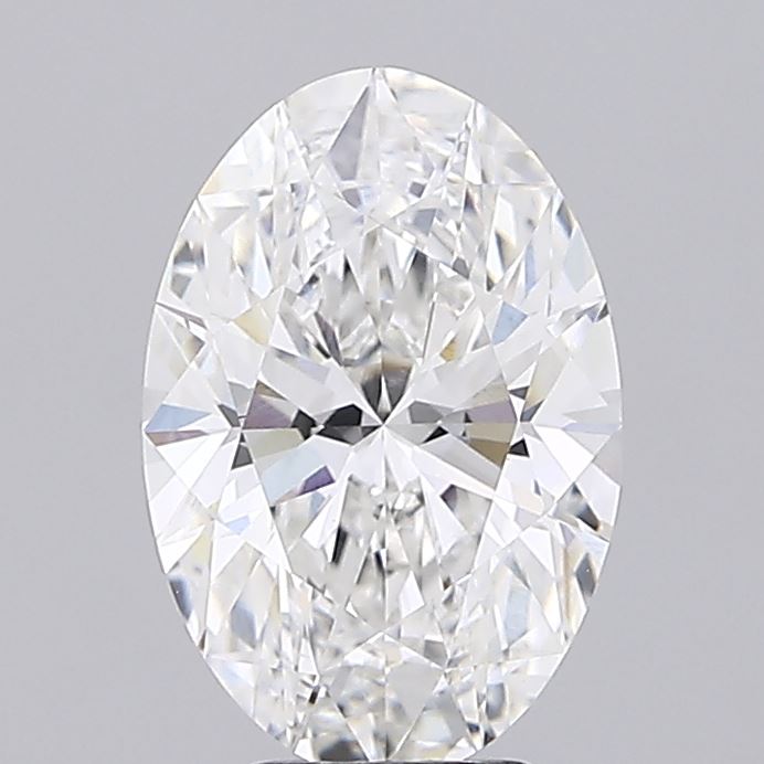 4.01ct Oval F VVS2 Lab Created Diamond